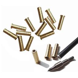 Cobre Arrowhead Conector Broadhead, Archery Seta Inserções, Tiro Acessórios, 37 Grain, 350Grain, 6,2 milímetros, 12Pcs - Image 2