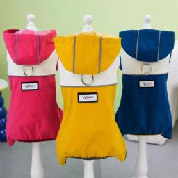 Impermeável reflexivo para Pet Dog, roupas Chiwawa, casaco impermeável com capuz, jaqueta de cachorro, macacão pequeno, maltês, XXL - Image 5
