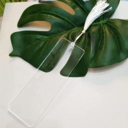 Marcador acrílico transparente com Tassel, em branco Retangular Place Card,Party Table Setting Charme, Charme do aniversário, nupcial Do Chuveiro Favor - Image 6