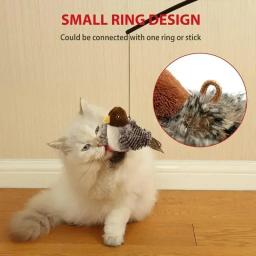 Brinquedo sonoro do pássaro com sons e movimentos de agitação para gatos internos, Brinquedos interativos da pena do gato, Brinquedos da pena do gatinho - Image 4
