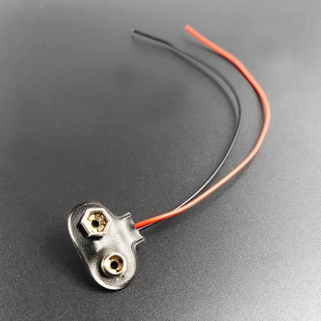 Kit de 5 Peças: Captador Ativo 9V para Guitarra Elétrica e Baixo com Cabo de 15cm e Conector Tipo I - Preto