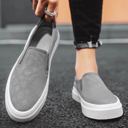 Tênis respirável macio masculino, tênis de caminhada casual, sapatos simples para esportes ao ar livre masculino, estampa de verão, slip-on, 39-44 - Image 5