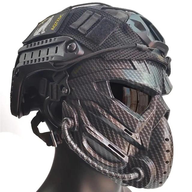 Equipamento Completo para CQB: Capacete Airsoft e Máscara de Paintball com Capa e Balaclava para Proteção Facial Total