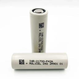INR21700 P42A 3.7v 4200mah 10C 45A célula de íon de lítio de baixa temperatura ebike scooter swapper Molicel P42A resistência a baixas temperaturas - Image 1
