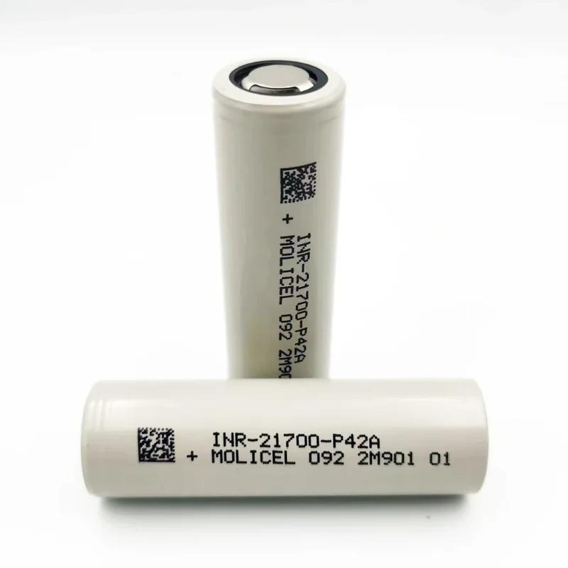 INR21700 P42A 3.7v 4200mah 10C 45A célula de íon de lítio de baixa temperatura ebike scooter swapper Molicel P42A resistência a baixas temperaturas - Image 1