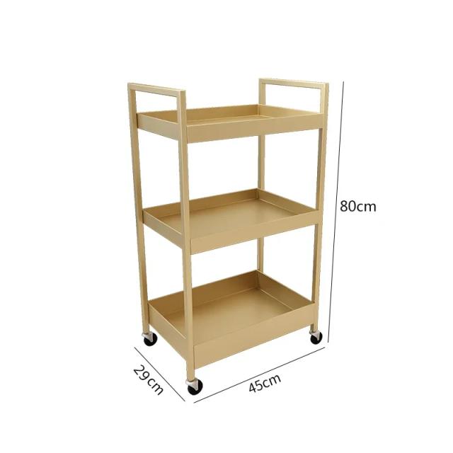 Carrinho Multi-Camada para Lanches e Cosméticos - Organizador Versátil e Resistente para Sala de Estar