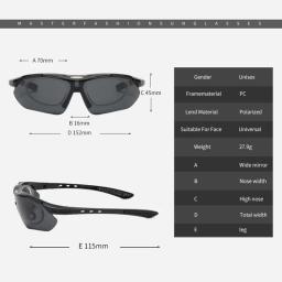 Óculos tático militar anti-impacto masculino, óculos esportivos para caça e tiro ao ar livre, polarizado, pesca, caminhadas, escalada - Image 4