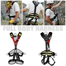 Profissional escalada arreios cinto de segurança corpo inteiro escalada árvores anti queda removível engrenagem altitude proteger kit sobrevivência - Image 4
