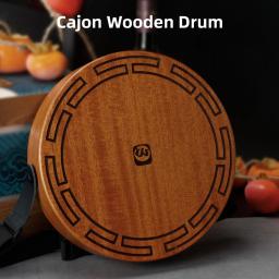 Cajon-Octogonal Tambor De Madeira, 2 Tone, Flat Hand Tambor, Percussão Instrument, Alça ajustável, sacos de armazenamento, portátil - Image 1