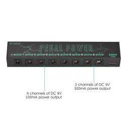 M-VAVE-PEDAL Fonte de alimentação Pedal de guitarra, 8 DC isolado, 9V, 100mAh ou 300mAh saídas, peças e acessórios de guitarra portáteis - Image 3