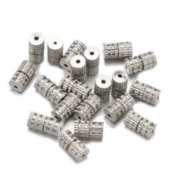 Cilindro Fixadores Fivelas Fechado Beading End Fecho, Parafuso Fecho para Fazer Jóias DIY, Pulseira e Colar Conector de Fornecimento, 20Pcs - Image 3