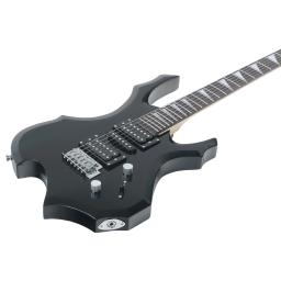 IRIN-Black Flame Guitarra Elétrica Conjunto com Saco, 24 Trastes, Corpo de Bege, 6 Cordas, Strap, Amp Picks Peças - Image 5