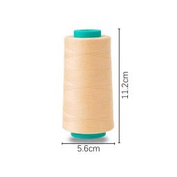 Poliéster Serrilhada Linha De Costura, Linha De Máquina, Linha De Bordado, Carretéis De Reparo De Mão, 40s, 2, 3000 Jardas - Image 2