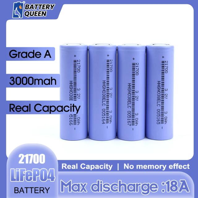 Ciclos recarregáveis do bloco 21700 3000mAh 3.2V 3000 da bateria Lifepo4 para a lanterna do farol