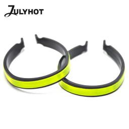 Tiras reflexivas de segurança para ciclismo, perna de tornozelo ao ar livre, calças de alta visibilidade, windproof clip para bicicleta, 2PCs - Image 4