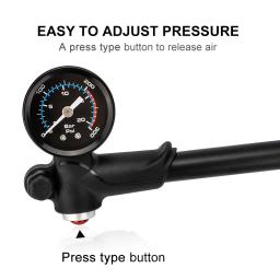 ZTTO ciclismo alta pressão bicicleta bomba bicicleta suspensão pneu garfo ar inflador Schrader Presta válvula pneu 300psi calibre - Image 3