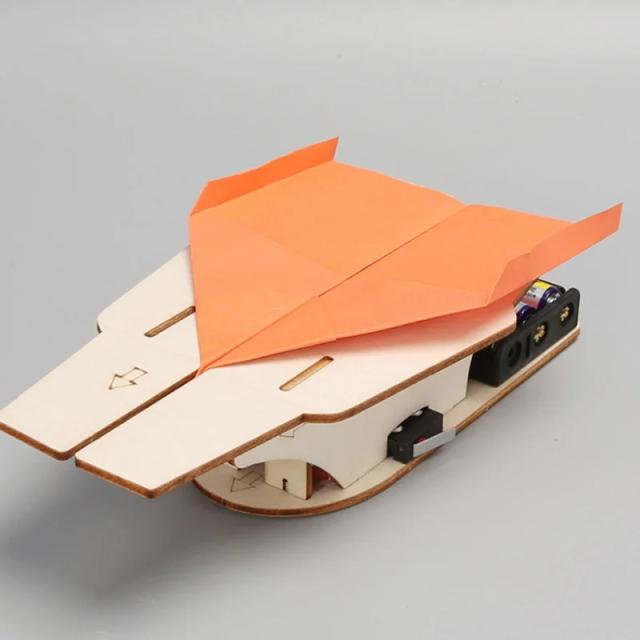 Brinquedo Catapulta Avião Papel Criança Experimento Ciência Ensino Interativo