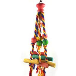 Algodão Corda Mastigar Brinquedo para Pet, Ponte de mordida de papagaio Pássaro Rasgando Brinquedos, Calopsitas Treinamento, Suprimentos de gaiola de pássaros - Image 3