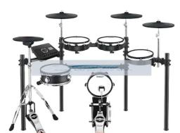 Kit de Bateria Eletrônica Profissional para Iniciantes, Tambor Elétrico, Percussão para Crianças Adultas, Mesh for Jazz, Tambor para Casa - Image 1