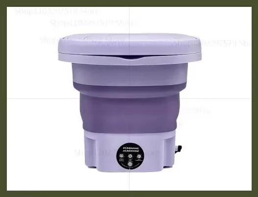 8l dobrável máquina de lavar portátil mini desidratável dormitório estudante meias calcinha aparelho doméstico frete grátis - Image 1