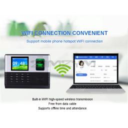 A-L355 tcp/ip biométrico de impressão digital tempo sistema gravação escritório empregado tempo máquina relógio para o sistema controle acesso com wifi - Image 3
