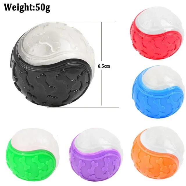 Brinquedo Bola de Borracha para Cães Pequenos e Médios 6,5cm - Durável e Divertido