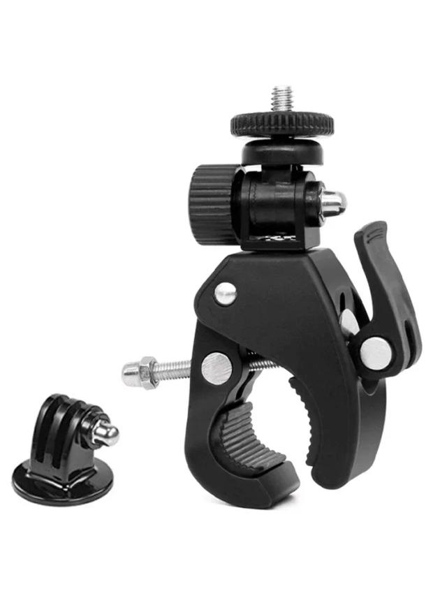 Suporte de Guidão para Bicicleta e Motocicleta - Acessório para Câmeras de Ação GoPro, DJI, Insta360, SJCAM (Modelos 12, 10, 9, 8, 5)