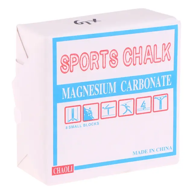 Bloco de Energia de Magnésio Antiderrapante para Halteres - Equipamento de Ginástica Completo com Giz Esportivo e Suprimentos para Treinos