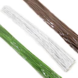 50 pçs 26 #0.45mm 36cm fio floral de alta qualidade papel coberto ramos artificiais galhos fio de ferro para diy/acessório de flor de náilon - Image 3