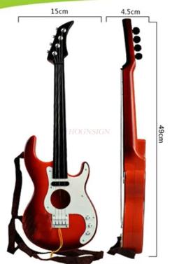Simulado instrumento musical das crianças de grandes dimensões guitarra baixo brinquedo super bom passo 0.48 verdadeiro play - Image 2