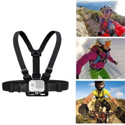 Correia no peito para câmera de ação, arnês para Insta360, acessórios esportivos, apto para Gopro Hero 12, 11, 9, 8, 7, 6, 5 +, 4, Xiaomi Yi, 4K - Image 4
