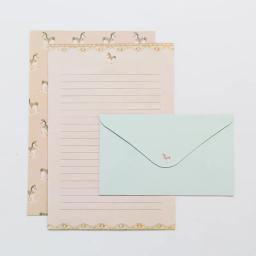 Conjunto de Envelope De Papel De Carta Doce, Papéis de escrita de animais fofos, Carta Festival para Amigos, 6pcs, 3pcs - Image 5