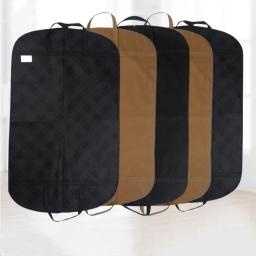 Saco de armazenamento de roupas de uso duplo, capa de poeira para casamento, artesanato grosso não tecido, sacos de cabide de viagem - Image 1