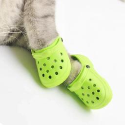 Sapatos espessados para animais de estimação, resistente ao desgaste, respirável, antiderrapante, chinelos para cães, suprimentos para animais, nova moda - Image 4