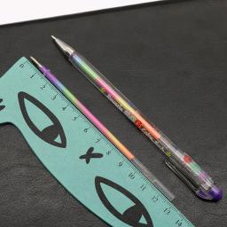 6pc/6 Cor Rainbow Highlighter Cor Guache Caneta Neutra Estudantes do Ensino Primário Graffiti Pintura Pintura Coloring Marcador Caneta - Image 6