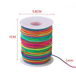 100m arco-íris colorido elástico 1mm fio estiramento artesanato para miçangas trança jóias diy - Image 6