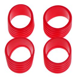 Aperto De Raquete De Tênis De Borracha, Banda Anel De Vedação, Fixo Stretchy Acessórios Esportivos, Punho Fixo, 4Pcs - Image 2