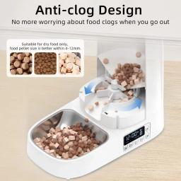Rojoeco 4l alimentador automático para animais de estimação, dispensador inteligente de comida para gatos, controle remoto, botão wi-fi, alimentador automático para gatos, acessórios para cães - Image 4