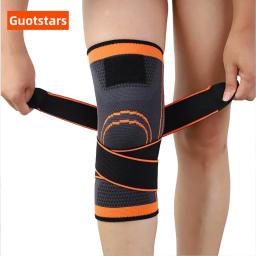 Protetor de Compressão do Joelho Adequado para Esportes, Apoio Conjunto, Tricô Seguro, Respirável e Alta Elasticidade, Proteção do Joelho, 1Pc - Image 1