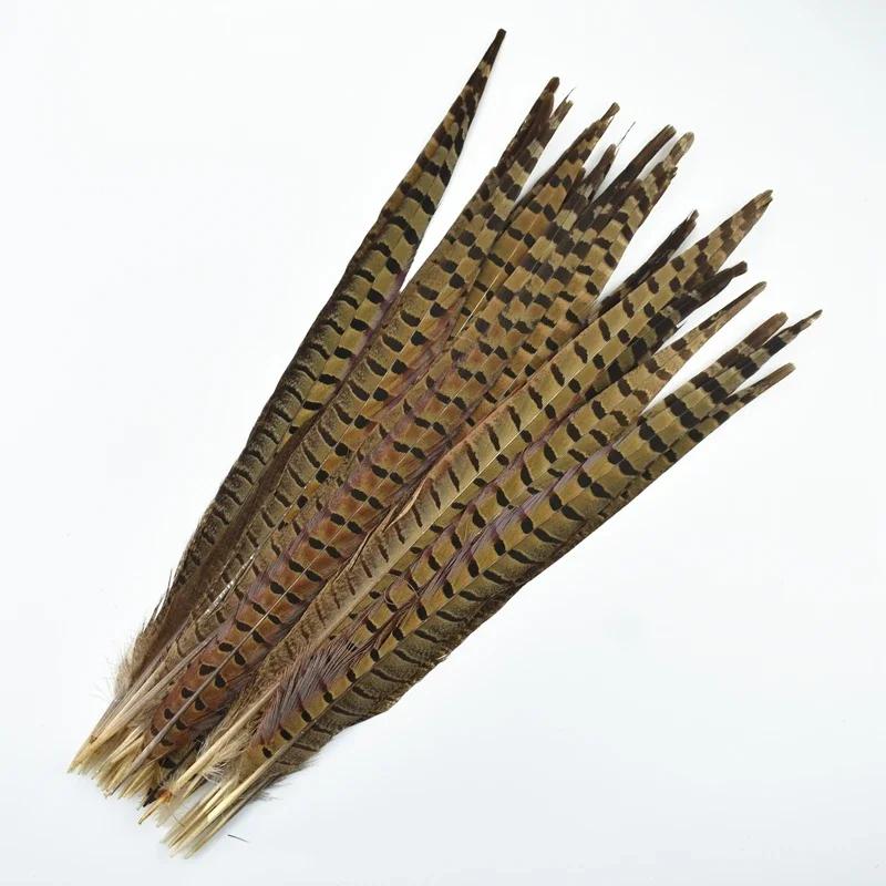 Penas de feisão naturais coloridas para artesanato, decoração de penas grandes longas, acessórios de carnaval decoração, atacado, 40 a 45cm - Image 1