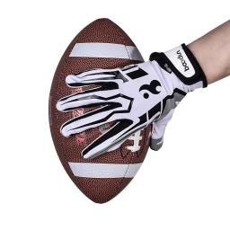 2022 vendas quentes luvas de rugby dedo cheio respirável anti-deslizamento silicone beisebol futebol americano luvas de caminhadas ao ar livre - Image 2
