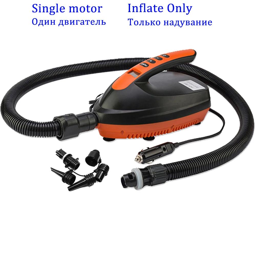 Bomba de ar elétrica de estágio duplo SUP inflável Stand Up Paddle, placa de surf bomba inflável inteligente, 20 PSI, 16 PSI, 12V, 110W - Image 1