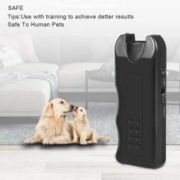 Dispositivo anti-latido ultra-sônico, supressor de casca de cachorro portátil, repelente portátil, instrutor com luz LED, alimentado por bateria para exterior - Image 5