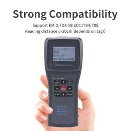 Grande Exibição OLED Microchip Scanner para Animais, Pet Chip Reader, Enhanced Software PC, cão, gato, 134.2Khz - Image 2