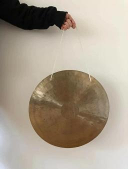 Arborea Gongs de cura sonora, Gong de vento de bronze, malho de madeira grátis, gongos de feng chinês, instrumento de percussão de meditação, 12 "-36" - Image 2