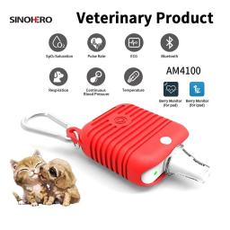 Monitor veterinário multiparâmetro Bluetooth Smart Wear ECG Macine Pet SPO2 RESP TEMP PR Monitor APP IOS Android - Image 1