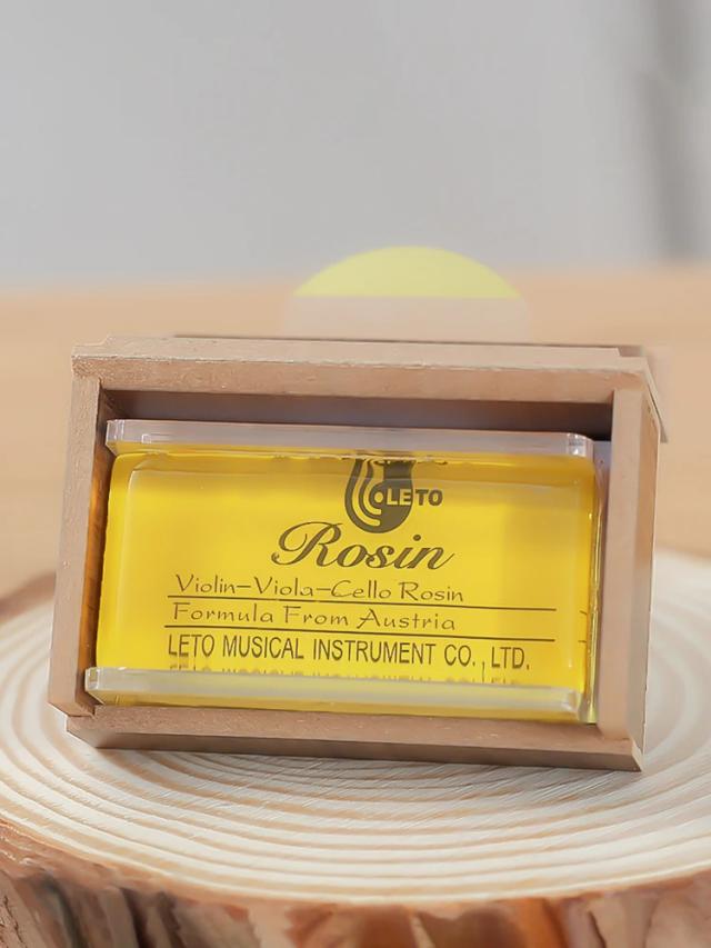 Conjunto de 3 peças Leto Rosin 8010 com estojo de madeira para violino, viola e violoncelo - Acessórios essenciais para músicos de cordas