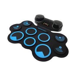 Tambor Eletrônico De Silicone Com Alto-falante Duplo, Rolo De Mão Espessado, Bluetooth duplo - Image 3