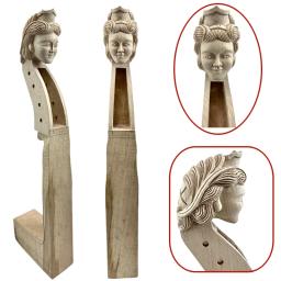 Nível mestre mão-esculpida 4/4 cabeça de violoncelo pescoço 4 cordas, importado maple escultura homem velho/cavalo/dragão/mulher cabeça, partes de violino - Image 3