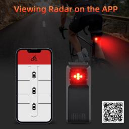 Camaroca-W100 Bicicleta Retrovisor e Radar Luz Traseira, Brake Sensing Lamp, Saddle Seatpost, Ebike, impermeável, ciclismo, bicicleta taillight - Image 3